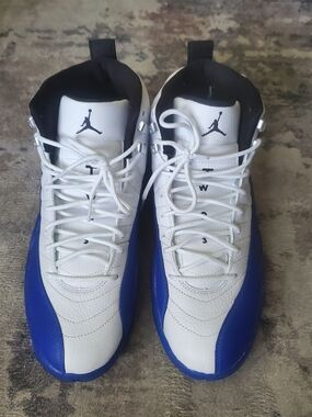 Air Jordan Men’s Basketball Sneakers - White/Blue Blueberry Size 11.5